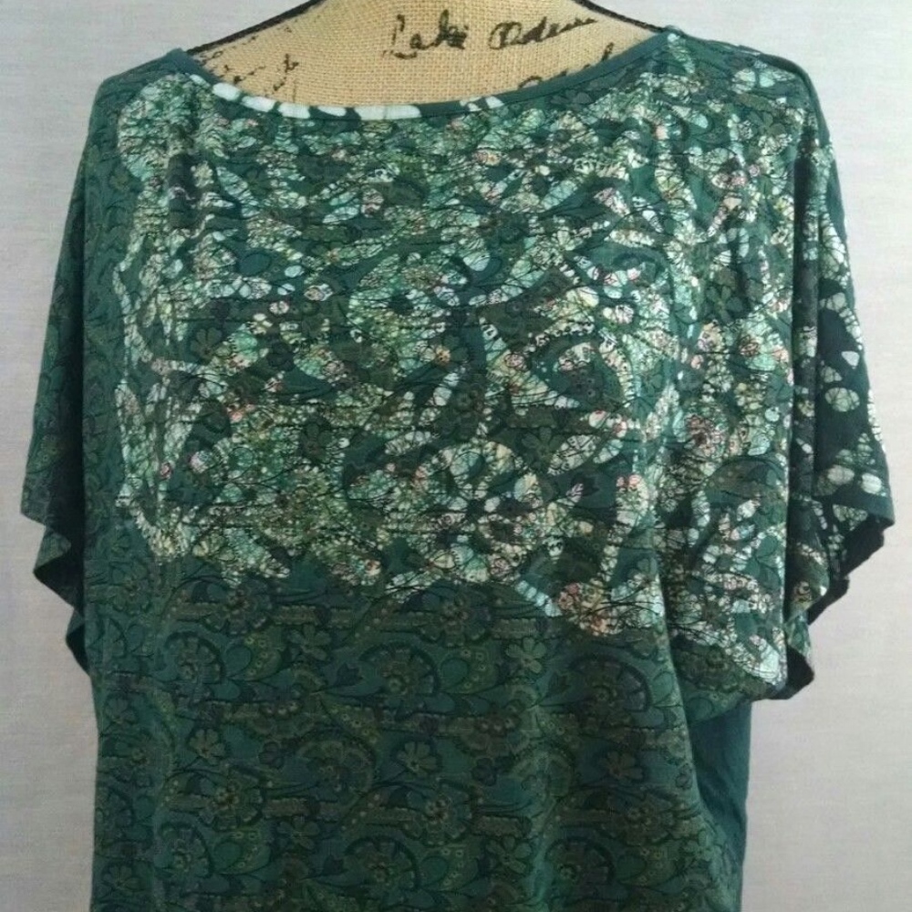 Language Floral Crop Top (133)